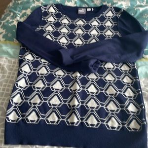 Blue patterned puma golf sweater